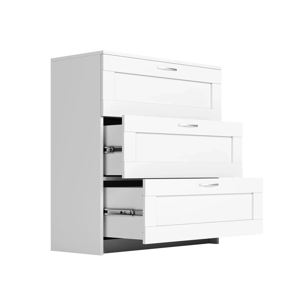 Комод Сириус белый 3 ящика (GL) | Интернет магазин Масса Мебель