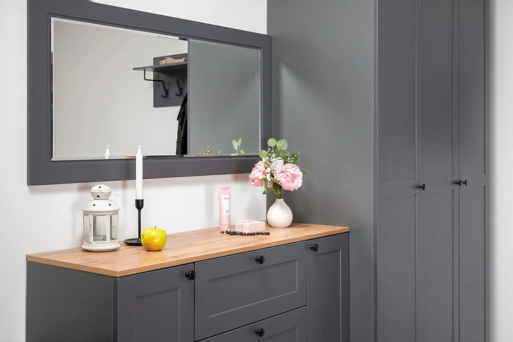 Зеркало Остин 17.03 Графит (Mob) | Интернет магазин Масса Мебель