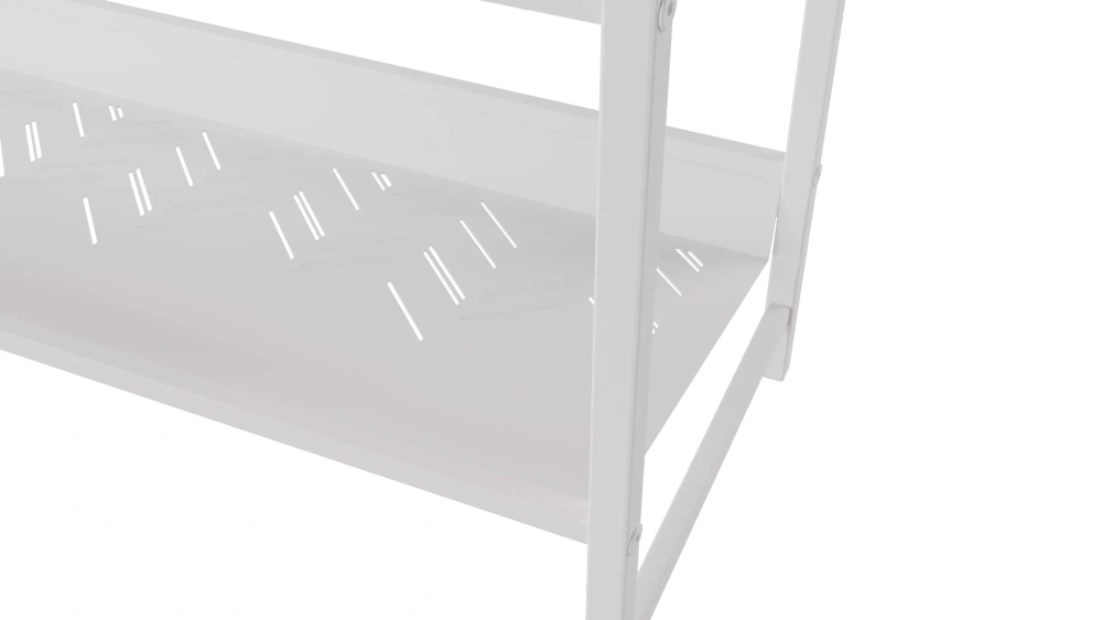 Скамья для прихожей "Хигс СКП01" МДФ дуб санремо/белый (KL) - интернет магазин Масса Мебель