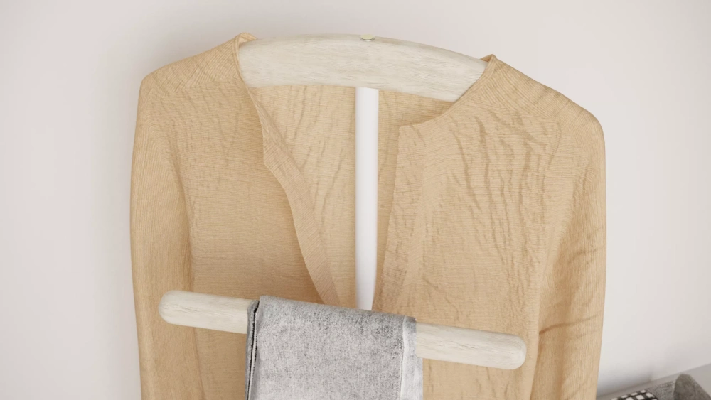 Вешалка напольная дуб беленый/белый (KL) Вешалка напольная дуб беленый/белый (KL) | Интернет магазин Масса Мебель