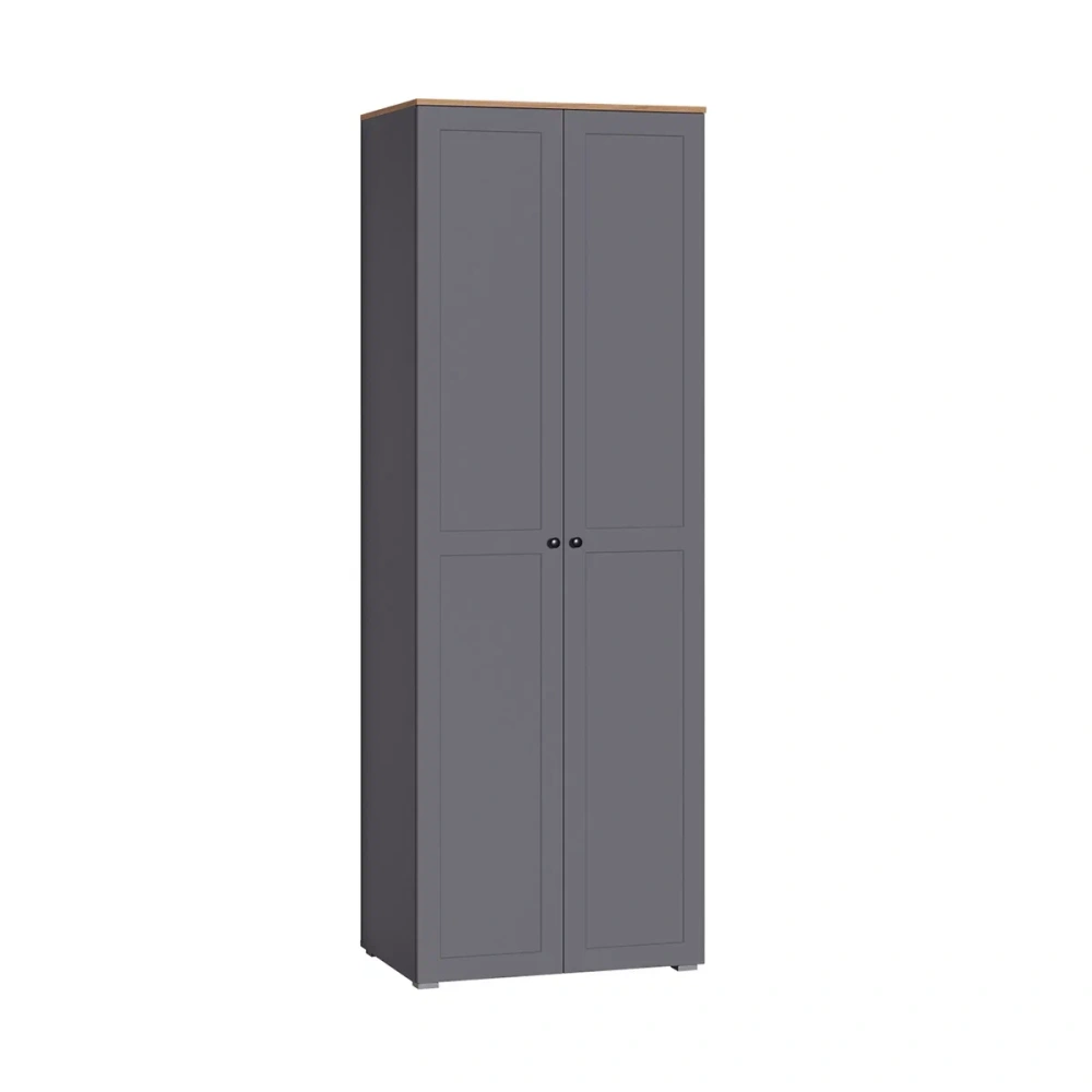 Комплект мебели в спальню Остин №1 Серый Графит/ Дуб Золотой (Mob) | Интернет магазин Масса Мебель