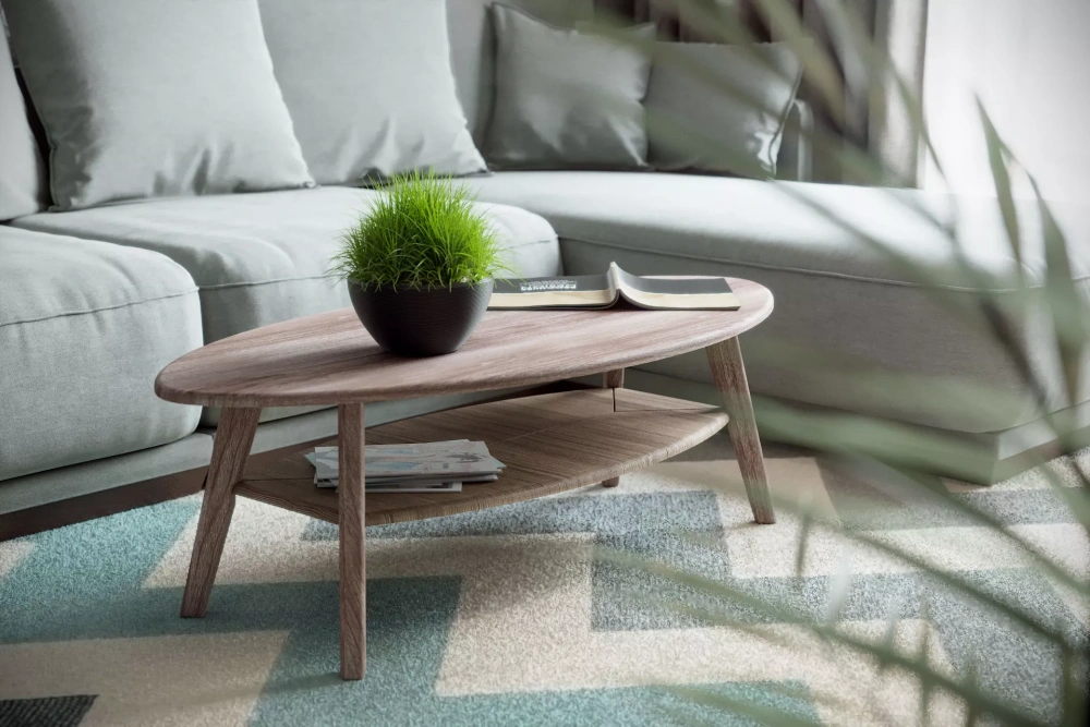 Стол журнальный Серфинг грецкий орех/акация (KL) - интернет магазин Масса Мебель