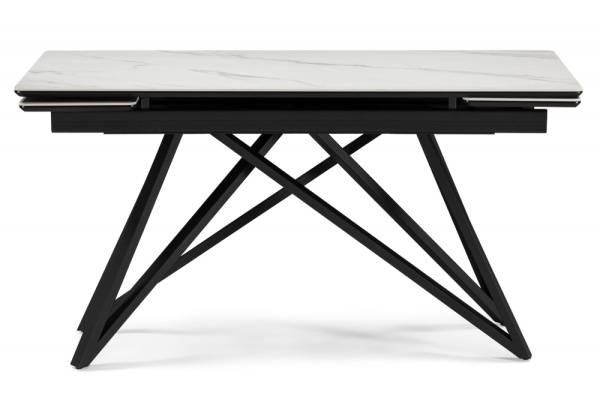 Стол обеденный раскладной Вектор (Белый матовый) Стол обеденный раскладной Вектор (Белый матовый)