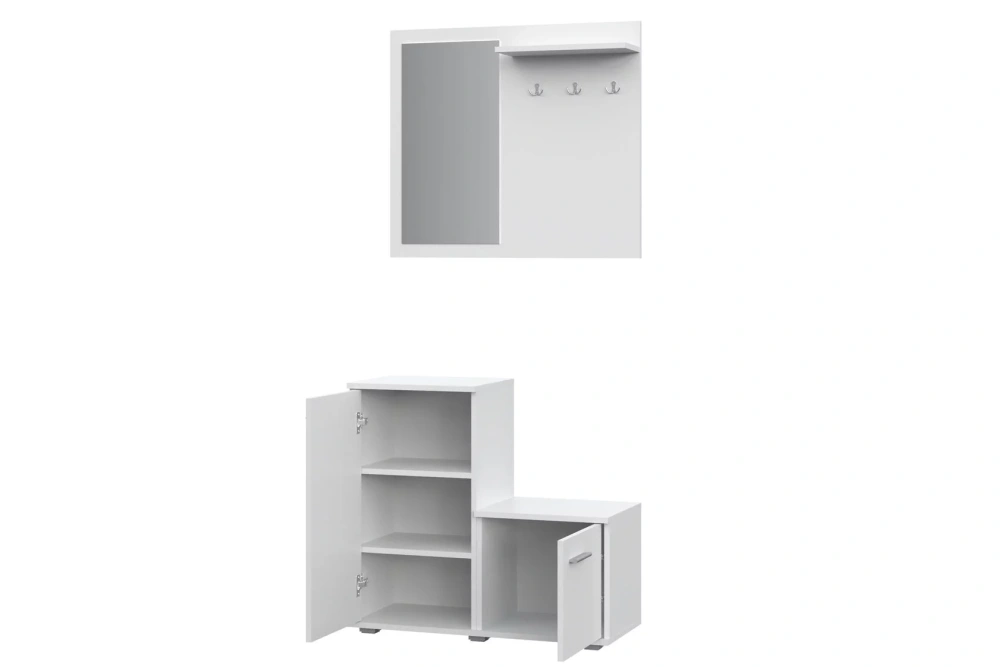 Комплект мебели для прихожей FUN белый (NK) Комплект мебели для прихожей FUN белый (NK) | Интернет магазин Масса Мебель