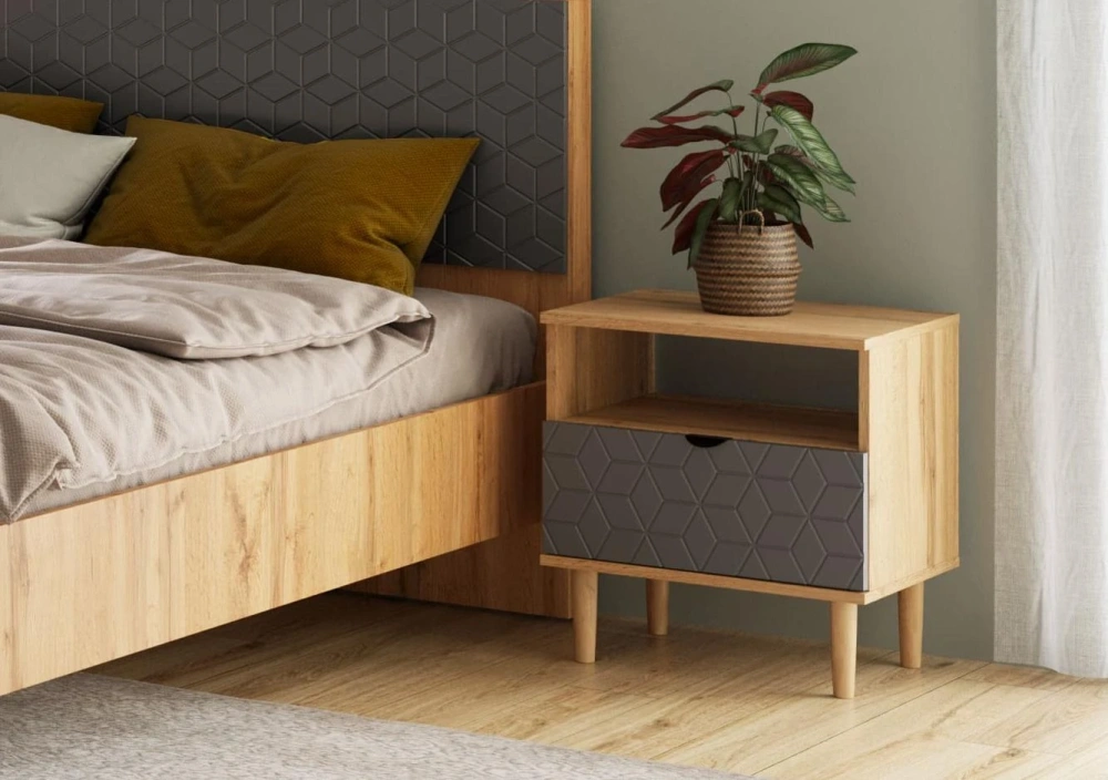 Тумба прикроватная Денвер 1 ящик (MEBG) Тумба прикроватная Денвер 1 ящик (MEBG) | Интернет магазин Масса Мебель