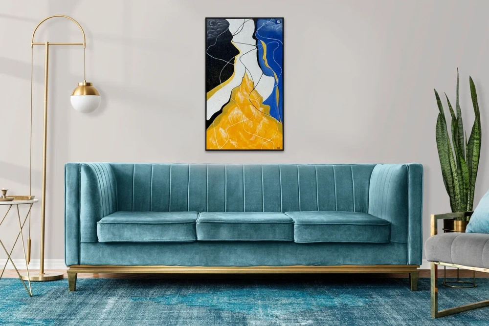 Картина текстурная "День и Ночь" акрил (TM) - интернет магазин Масса Мебель