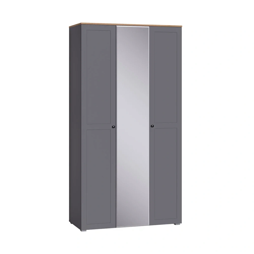 Комплект мебели в спальню Остин №1 Серый Графит/ Дуб Золотой (Mob) | Интернет магазин Масса Мебель