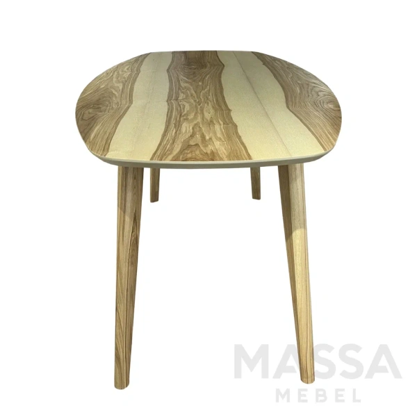 Стол обеденный SUN (столешница шпон ясень/опора массив ясень) (MON) выставочный образец | Интернет магазин Масса Мебель