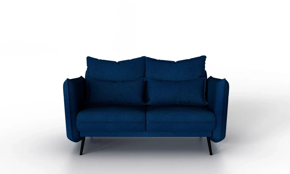 Диван прямой 2х местный Бали синий (MG) | Интернет магазин Масса Мебель