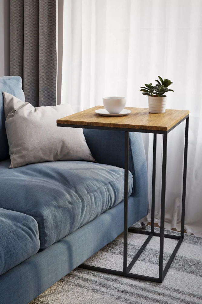 Стол придиванный Хайгрет дуб американский (KL) | Интернет магазин Масса Мебель