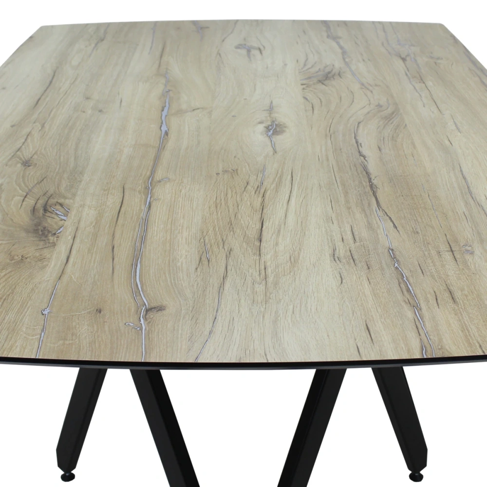 Cтол кухонный Аксиома-3 100х150 HPL дуб флагстаф (VIS) | Интернет магазин Масса Мебель