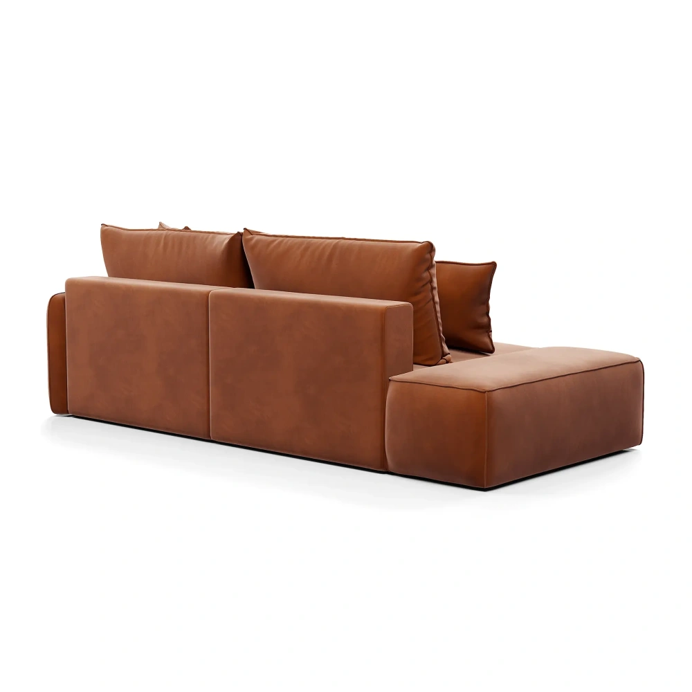 Диван  Портленд прямой с банкеткой терракотовый (DO) | Интернет магазин Масса Мебель