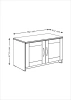 Тумба Сириус 2 двери 78х47 белый (GL) | Интернет магазин Масса Мебель