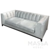 Диван прямой Фенди серый велюр (MAI) Выставочный образец | Интернет магазин Масса Мебель