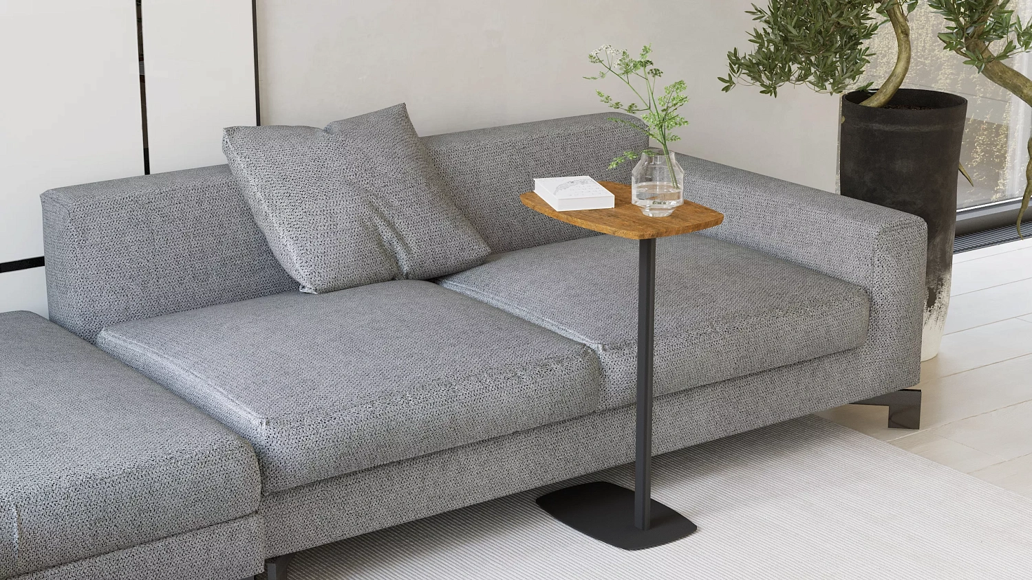 Стол придиванный Дей мдф, металл (KL) Стол придиванный Дей мдф, металл (KL)