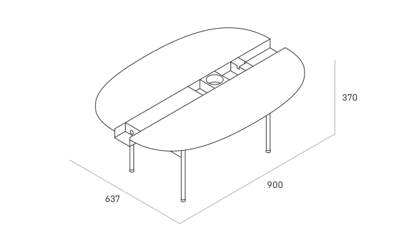 Between S Журнальный столик (Дуб)