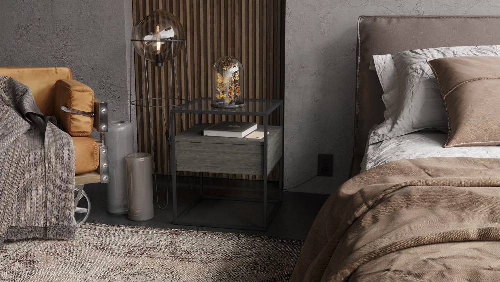 Прикроватная тумба "Эйден" интра (KL) Прикроватная тумба "Эйден" интра (KL) | Интернет магазин Масса Мебель