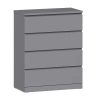 Комод Варма 4 ящика серый 80х100 (GL) Комод Варма 4 ящика серый 80х100 (GL)