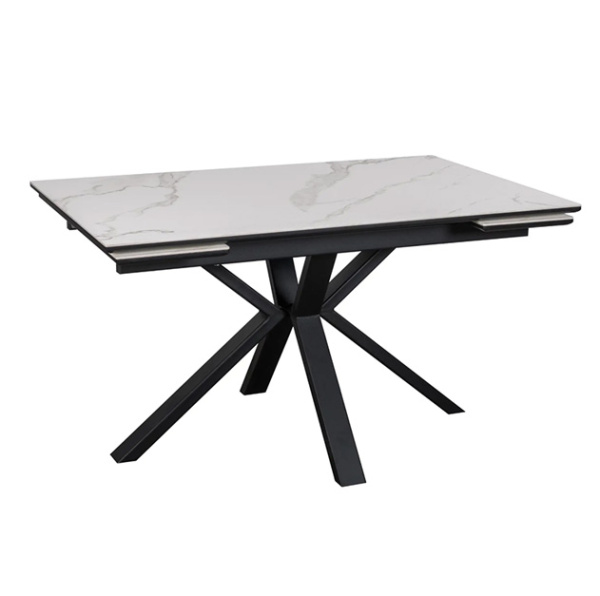 Стол обеденный раскладной Крона (Белый матовый) Стол обеденный раскладной Крона (Белый матовый)