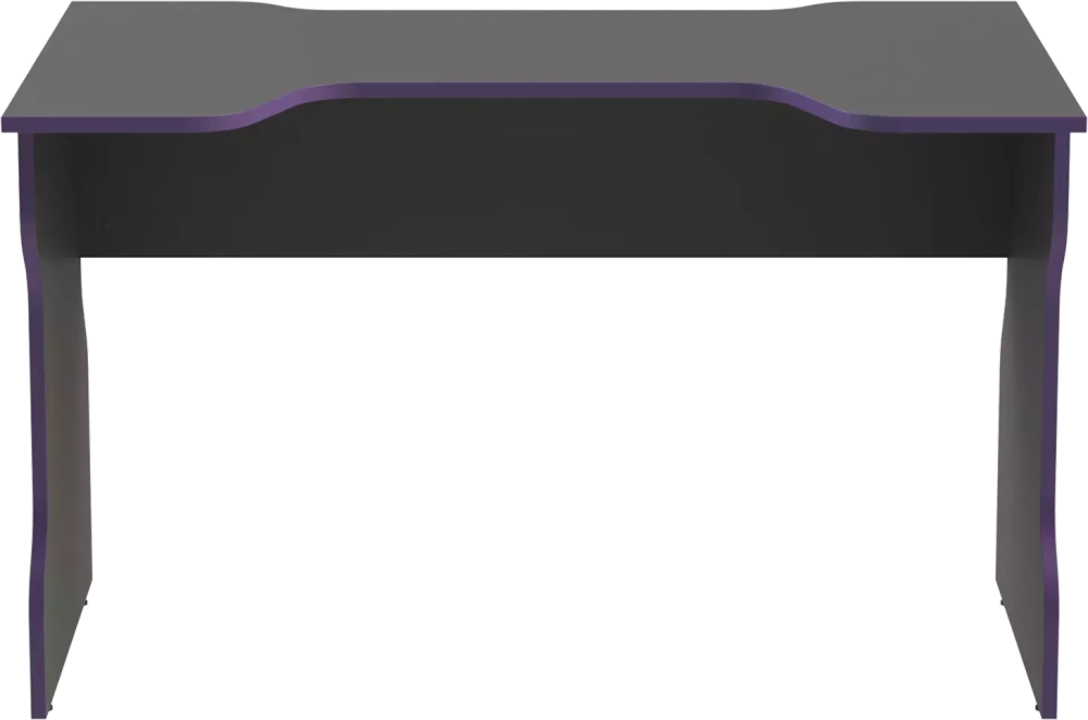 Cтол компьютерный ВАРДИГ K1 120x75 антрацит/фиолетовый (GL) - интернет магазин Масса Мебель