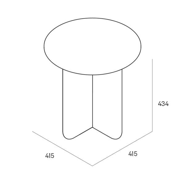 Cross M Журнальный столик (Черный)