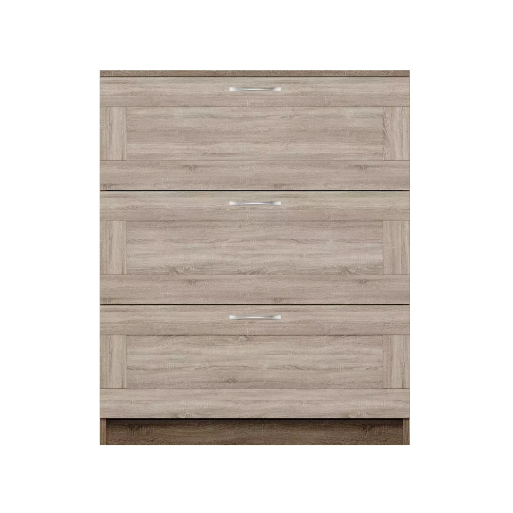 Комод Сириус 3 ящика  дуб сонома (GL) | Интернет магазин Масса Мебель