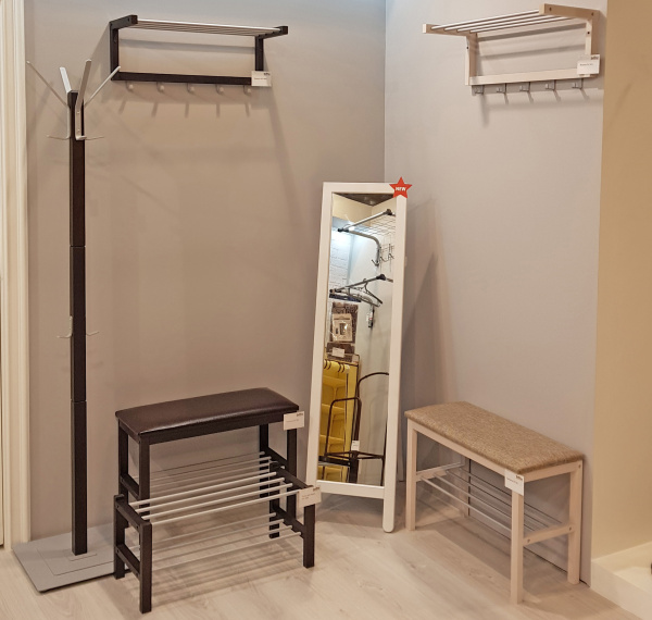 Вешалка напольная Альберо SHT-CR11 венге / алюм.мет (SHF) - интернет магазин Масса Мебель