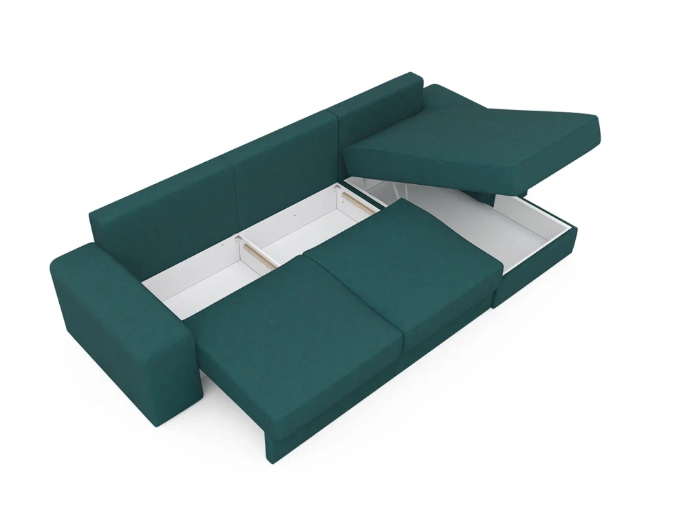 Диван угловой Альма ОМ-60 зеленый, Massa