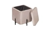Пуф квадратный Grand бархат бежевый (TC) Выставочный образец | Интернет магазин Масса Мебель