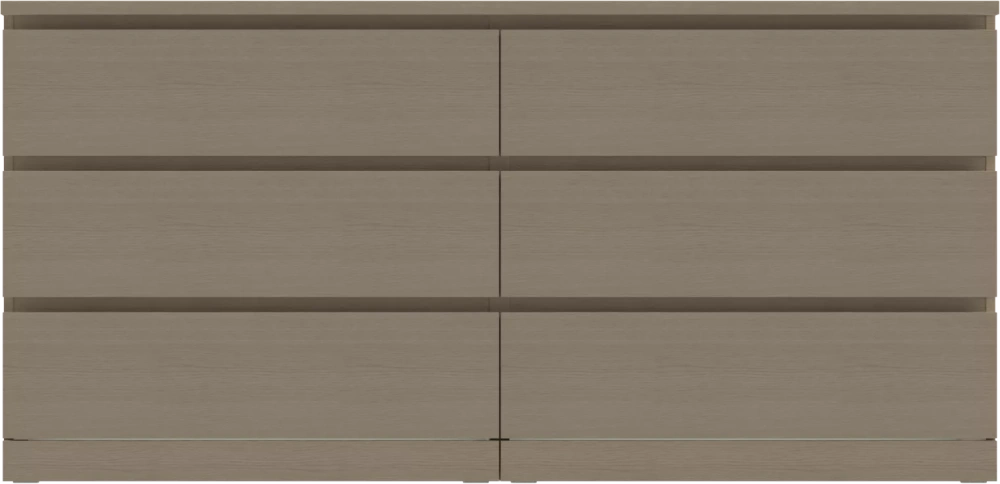 Комод Варма 6 ящиков шпон дуб беленый 160х78 (GL) Комод Варма 6 ящиков шпон дуб беленый 160х78 (GL) | Интернет магазин Масса Мебель