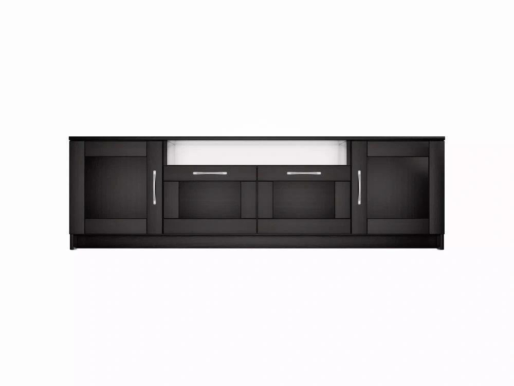 Тумба Сириус 2 двери и 2 ящика 156х47 венге (GL) | Интернет магазин Масса Мебель