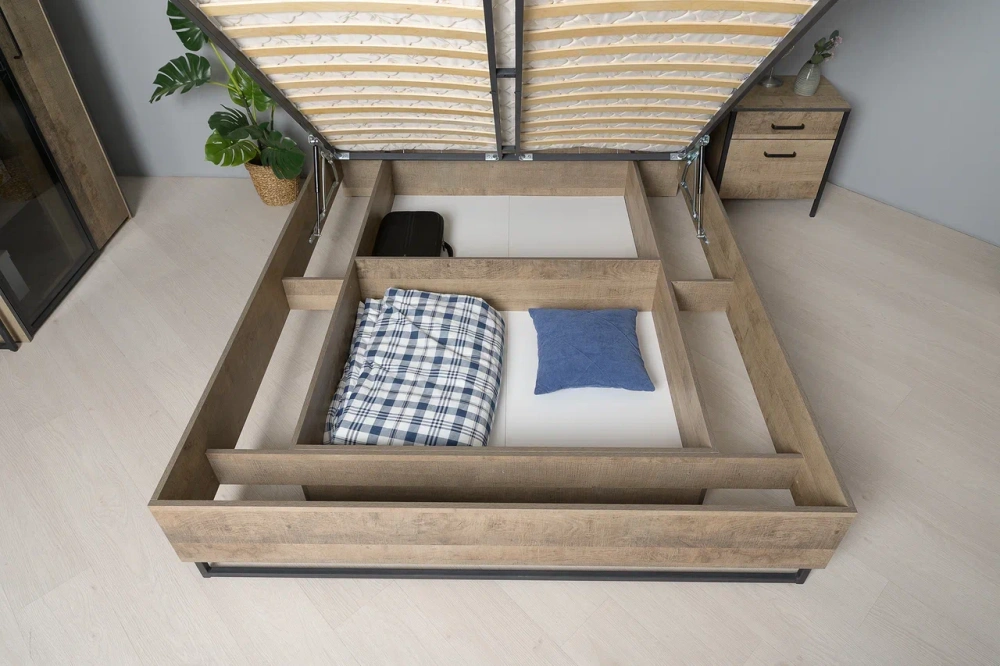 Комплект мебели в спальню Трувор №1 Дуб Гранж Песочный/Интра (Mob) | Интернет магазин Масса Мебель