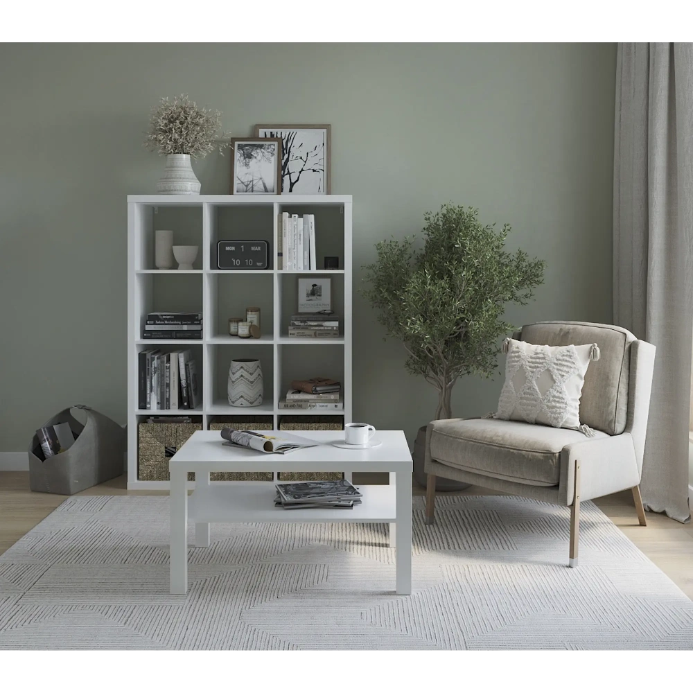 Стол журнальный Энкель 82x50 белый (GL) | Интернет магазин Масса Мебель