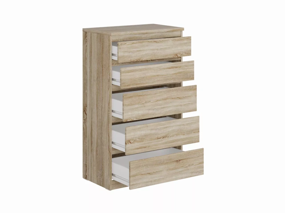 Комод Кастор 5 ящиков дуб сонома (GL) - интернет магазин Масса Мебель