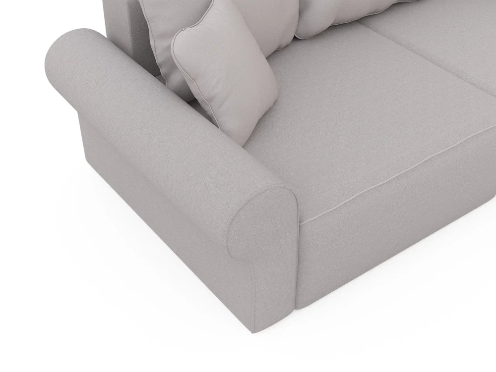 Диван прямой Петра D-920 светло-серый, Massa