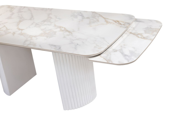 Стол обеденный раскладной Акина (Бежевый) Стол обеденный раскладной Акина (Бежевый)