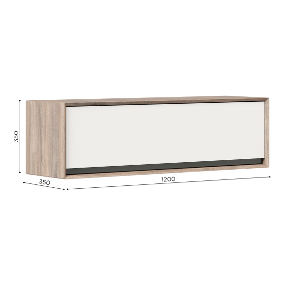 Шкаф навесной 1200 Электра ЛД 452.050.000 (ЛД)  | Интернет магазин Масса Мебель